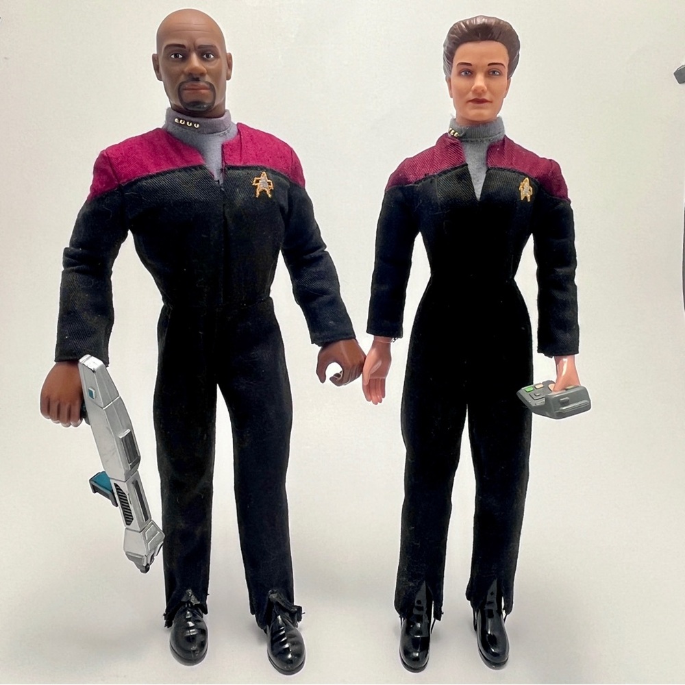 Captain Janeway of Star Trek Voyager & Captain Sisko of Deep Space 9 12” Dolls